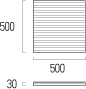 Striped 50x50x3 W SD A3
